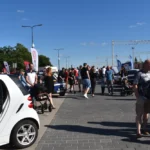 Wystawa, kinowy wieczór wspomnień, pamiątki z kina Ina, bieg z forsycją w tle