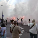 Pożar na terenie dawnego PKS-u