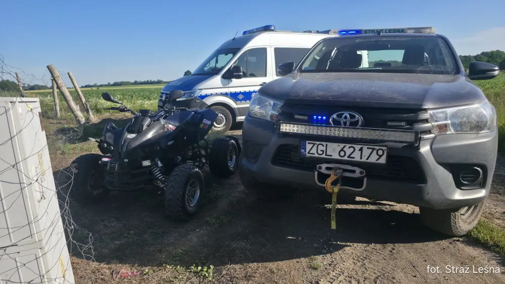 17-latek uciekał quadem przed Strażą Leśną